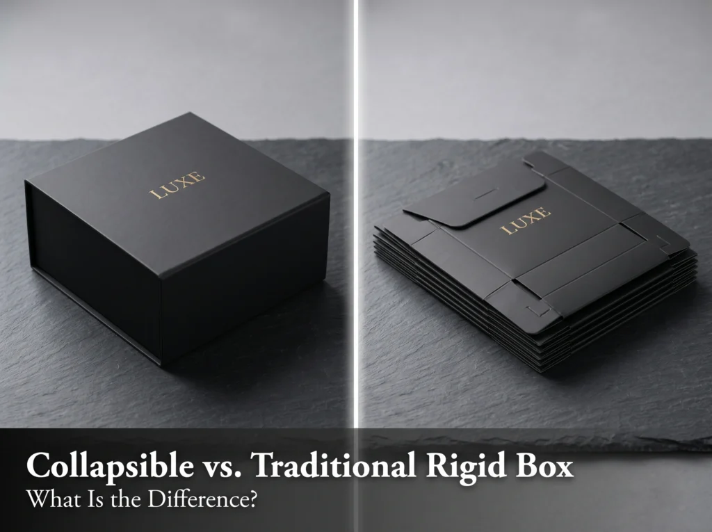 Collapsible Rigid Box vs. Traditional Rigid Box vs. Folding Carton
