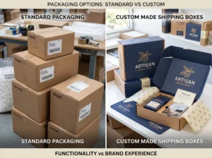 Custom Made Shipping Boxes vs Standard Packaging