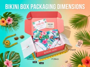 Bikini Box Packaging Dimensions