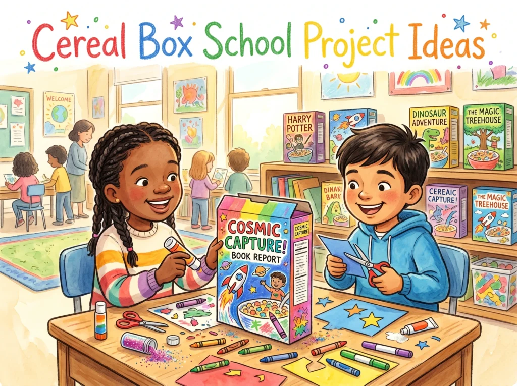 Cereal Box Dimensions for School Projects
