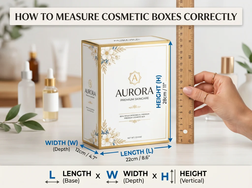 Cosmetic Box How to Measure Your Product Step by Step