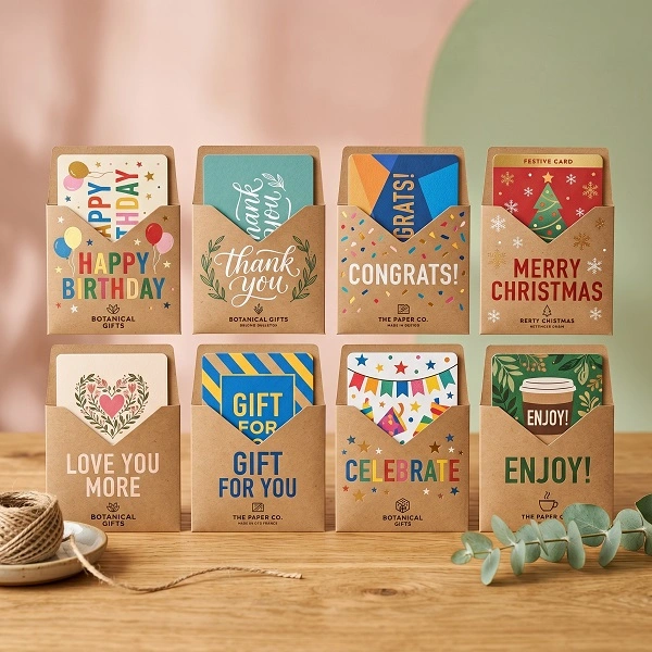 Custom Gift Card Sleeves