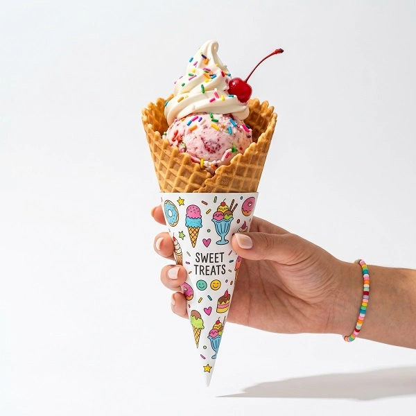 Custom Sugar Cone Sleeves