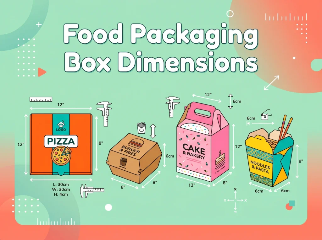 Food Packaging Box Dimensions