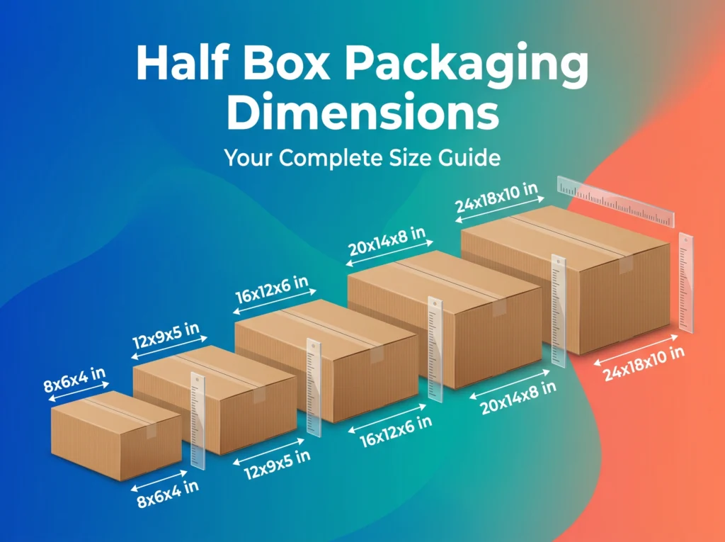 Half Box Packaging Dimensions