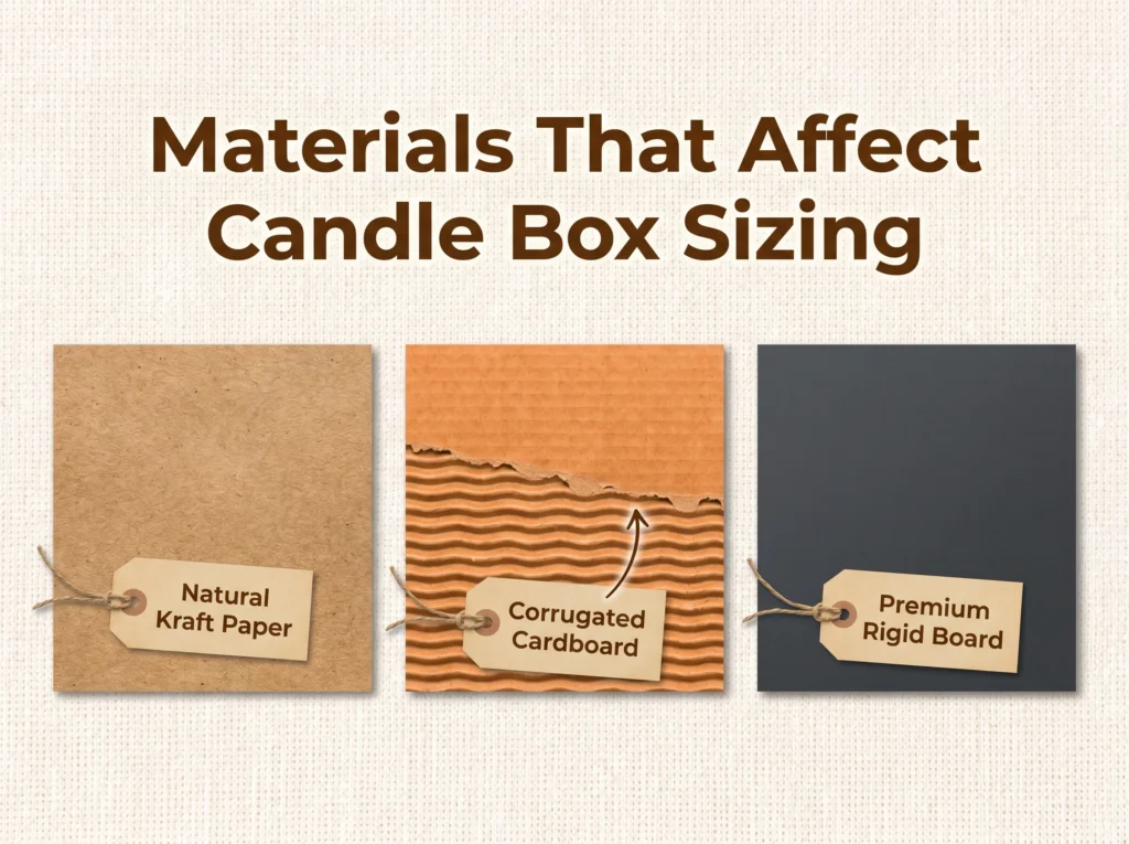 Materials That Affect Candle Box Sizing