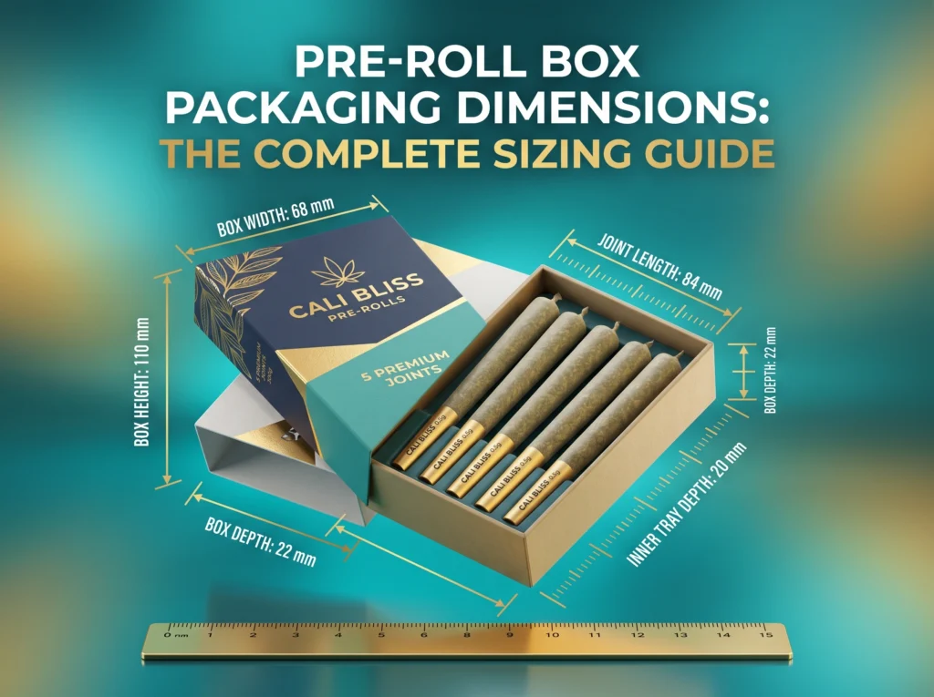 Pre Roll Box Packaging Dimensions
