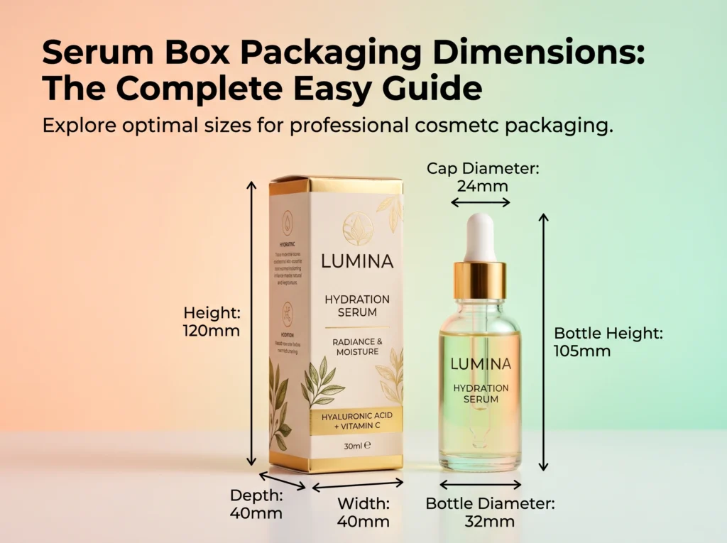 Serum Box Packaging Dimensions