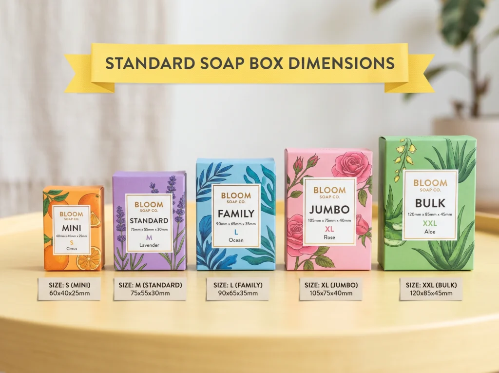 Standard Soap Box Dimensions 