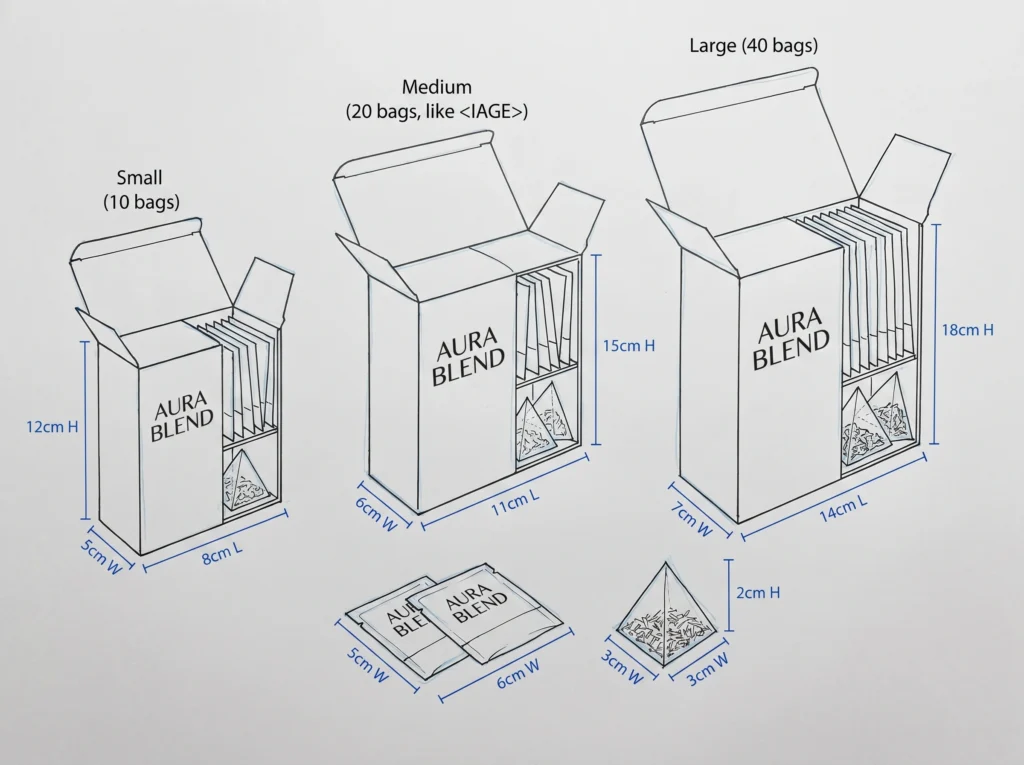 Standard Tea Box Sizes 