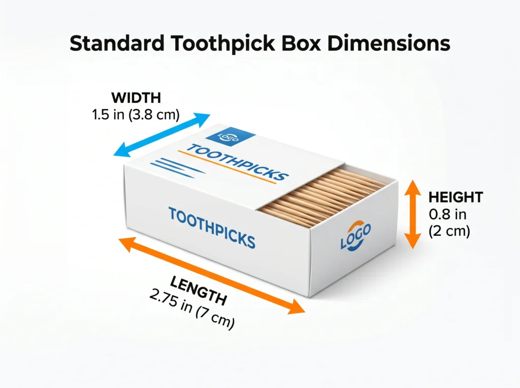 Standard Toothpick Box Dimensions