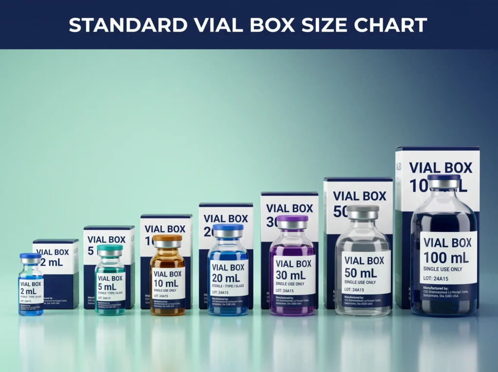 Standard Vial Box Size Chart