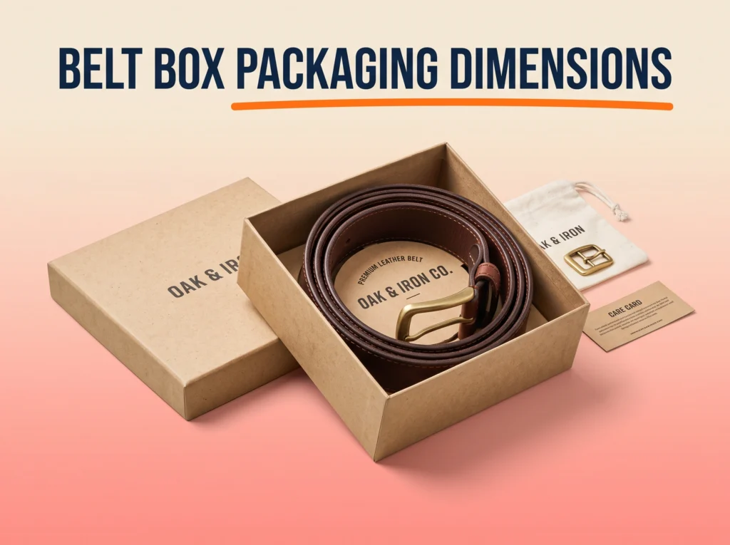 Belt Box Packaging Dimensions