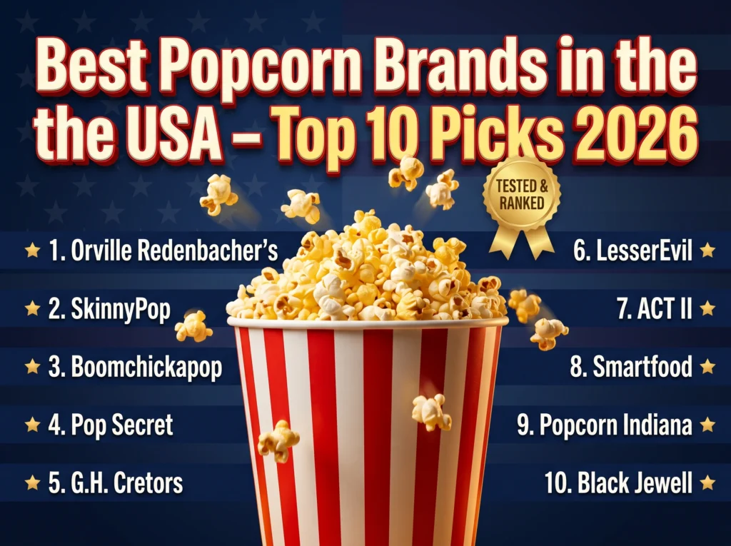 10 Best Popcorn Brands in the USA (2026) Tested & Ranked