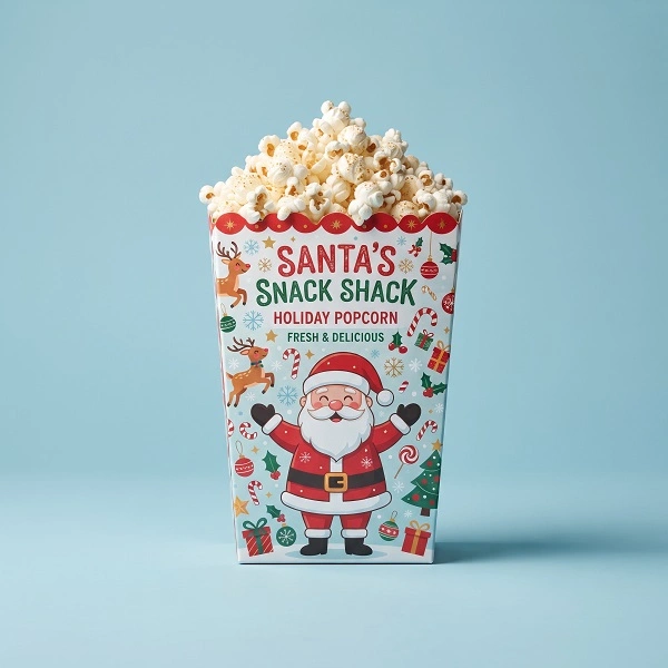 Custom Christmas Popcorn Boxes