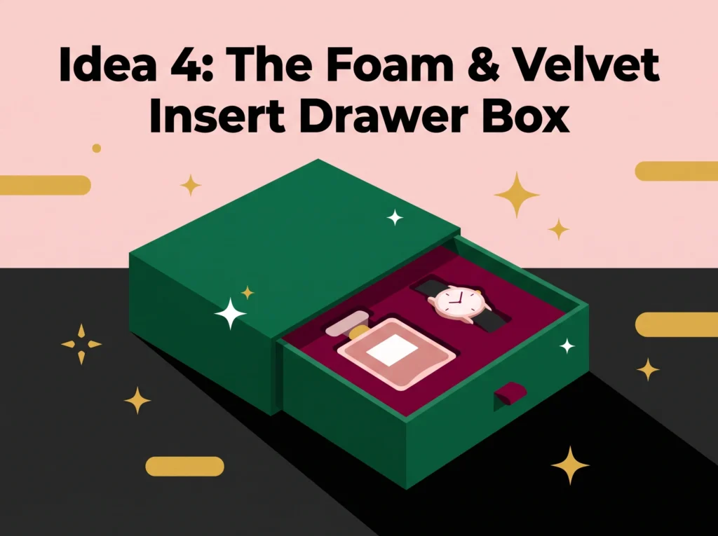 The Foam or Velvet Insert Drawer Box