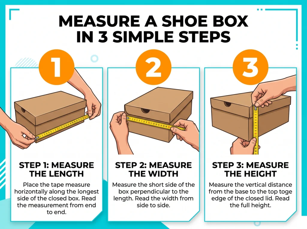 How to Measure a Shoe Box in 3 Simple Steps