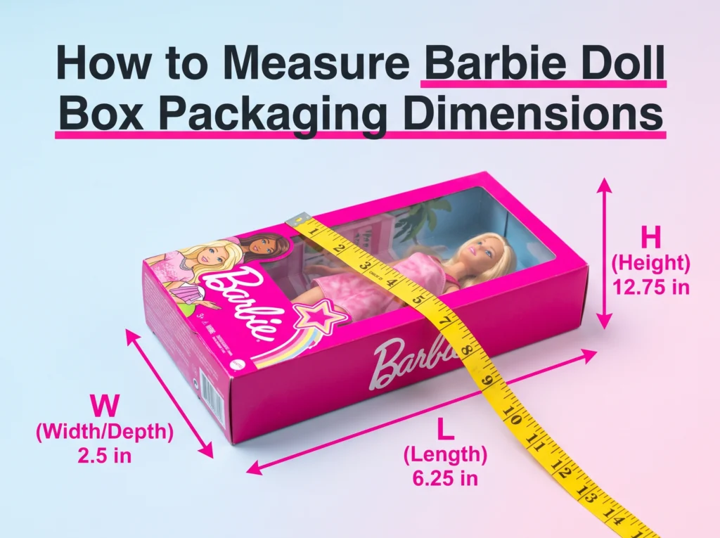 How to Measure Barbie Doll Box Dimensions