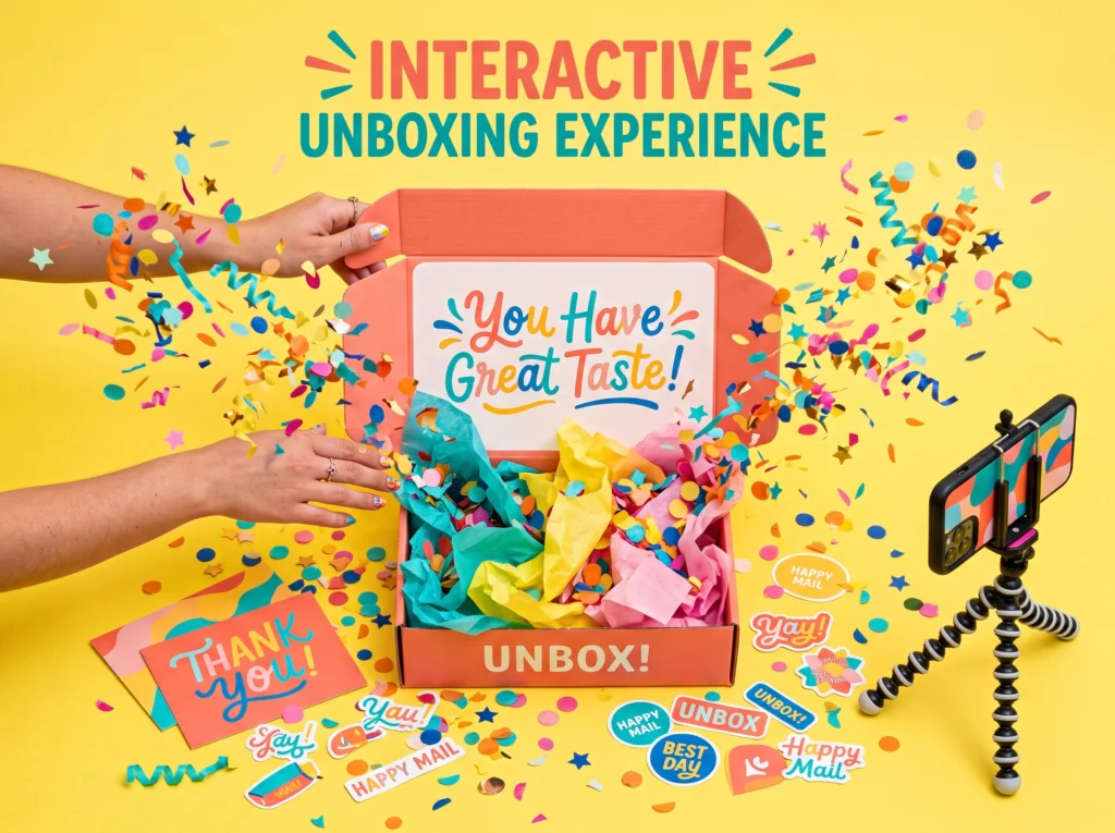 Interactive Unboxing Boxes (Designed to Be Shared)