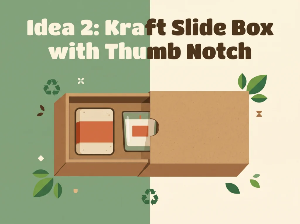 The Kraft Slide Box with Thumb Notch