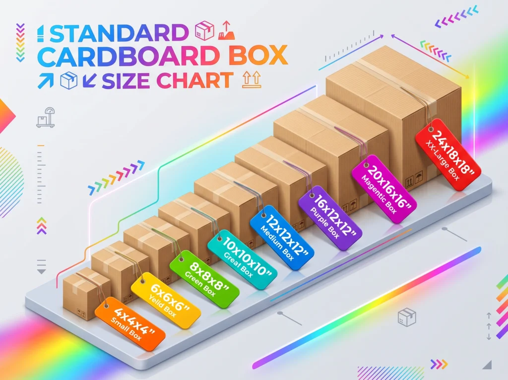 Standard Cardboard Box Size Chart