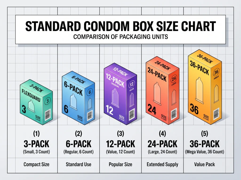 Standard Condom Box Size Chart