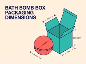 Bath Bomb Box Packaging Dimensions