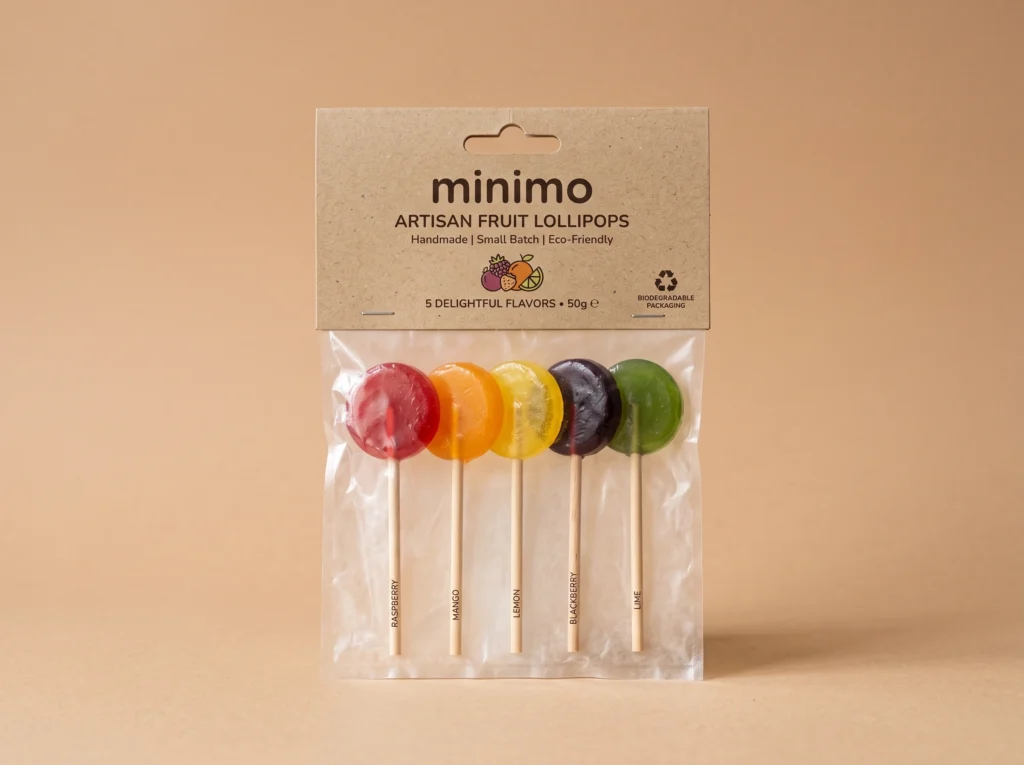 Eco-Friendly Kraft Lollipop Packaging