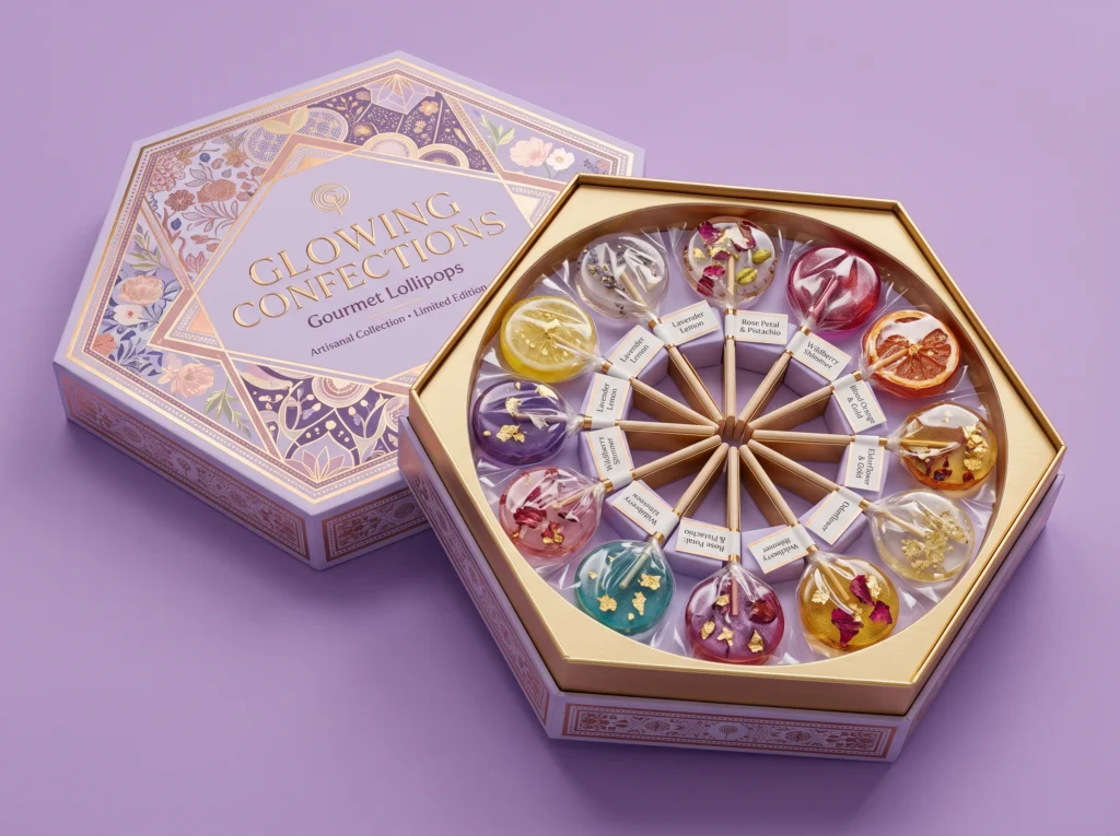 Hexagon Lollipop Gift Packaging