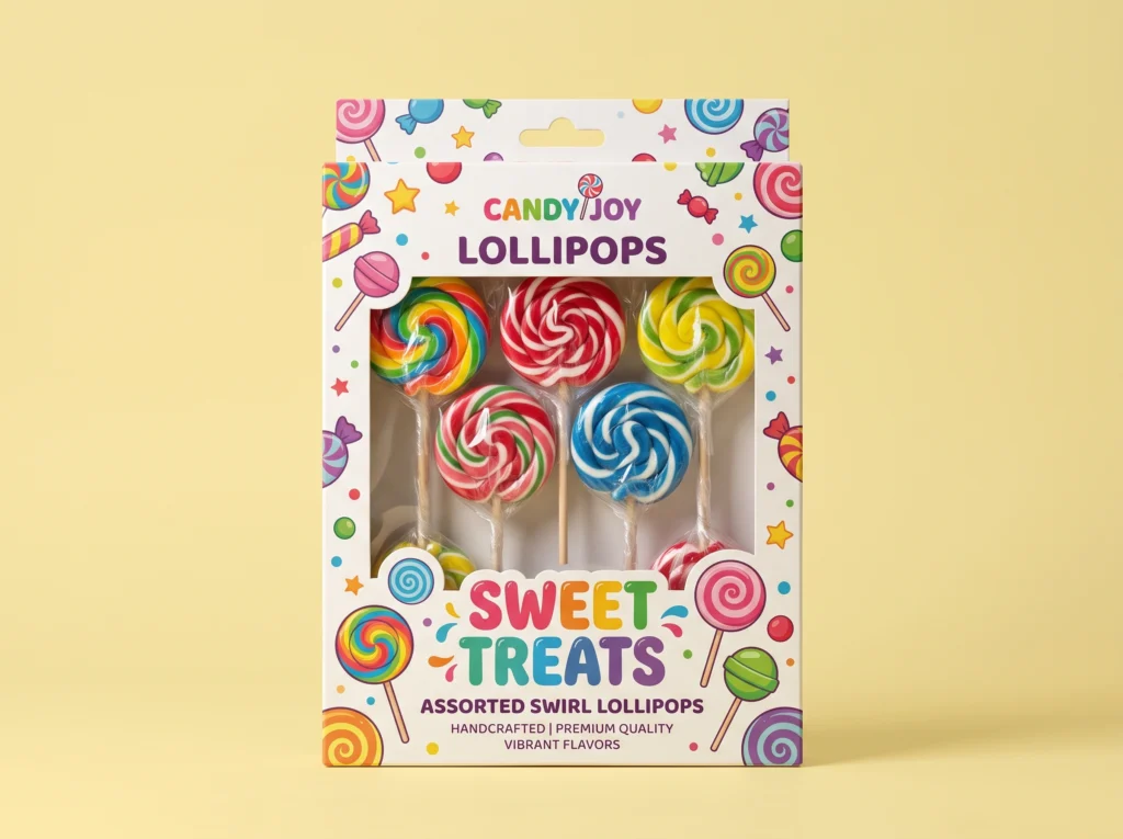 Window Cut-Out Lollipop Box