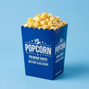 Blue Popcorn Boxes
