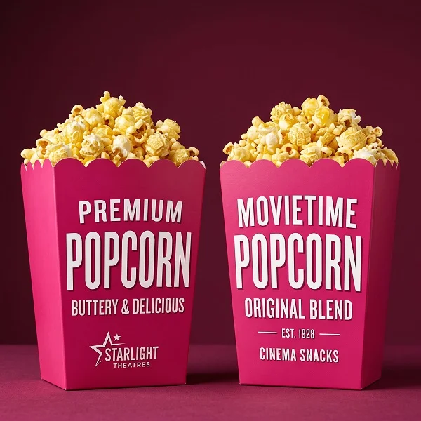 Pink Popcorn Boxes