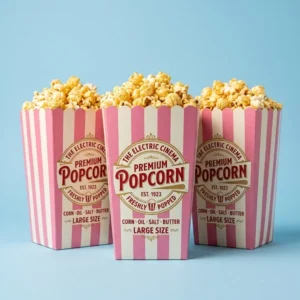 Pink Popcorn Boxes
