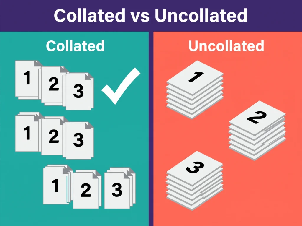 Collated vs Uncollated Printing: What's the Difference?