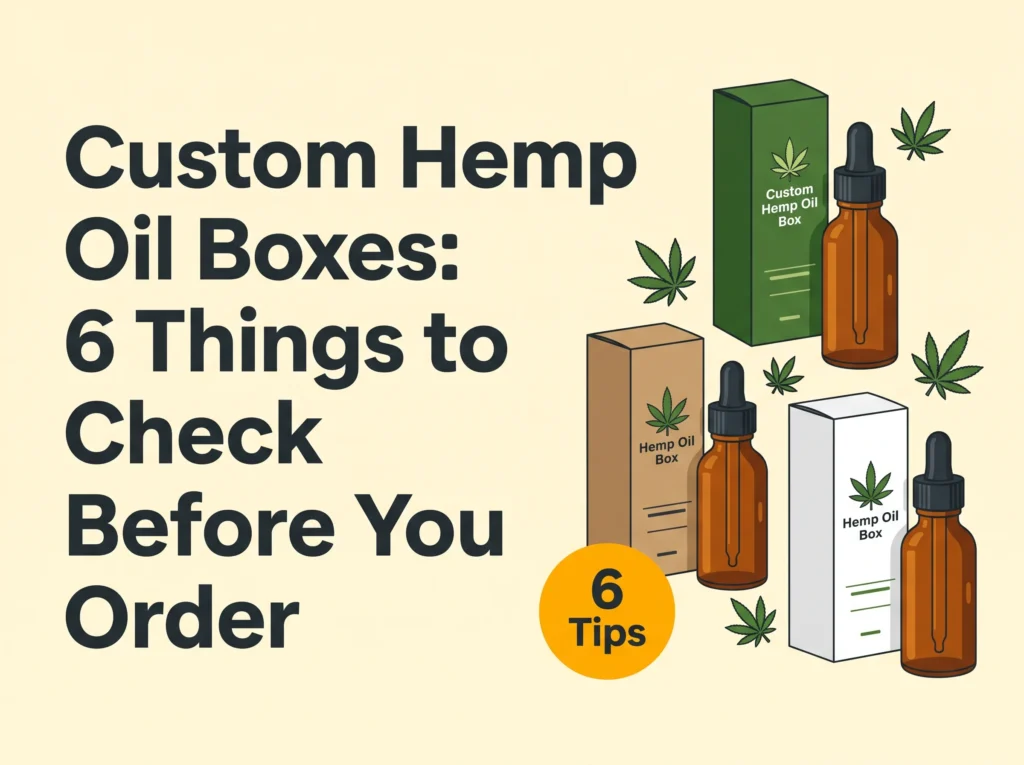 Custom Hemp Oil Boxes: 6 Things to Check Before You Order