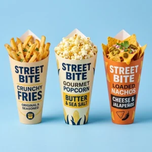 Custom Snacks Paper Cones