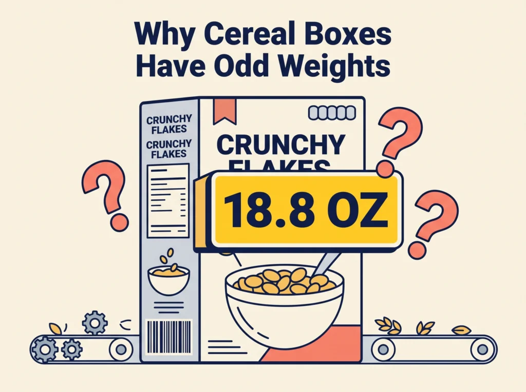 Why Cereal Boxes Have Odd Weights Like 18.8 oz